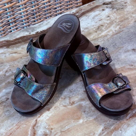 Women’s DANSKO Sophie wedge clog sandals- Size 40 - Picture 6 of 9